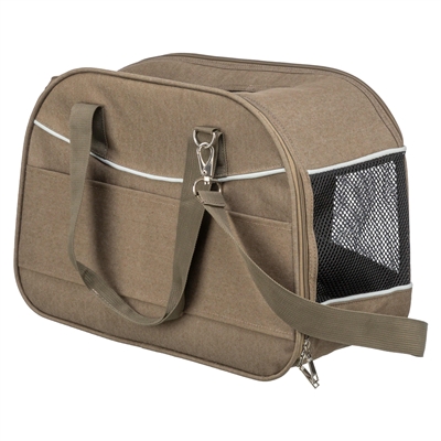 TRIXIE Hondentas Alison - Vormvast, geschikt tot 8 kg, uitneembare gevoerde bodemplaat - Zand - 43x20x29 cm