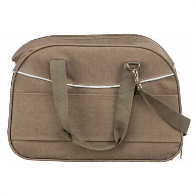 TRIXIE Hondentas Alison - Vormvast, geschikt tot 8 kg, uitneembare gevoerde bodemplaat - Zand - 43x20x29 cm