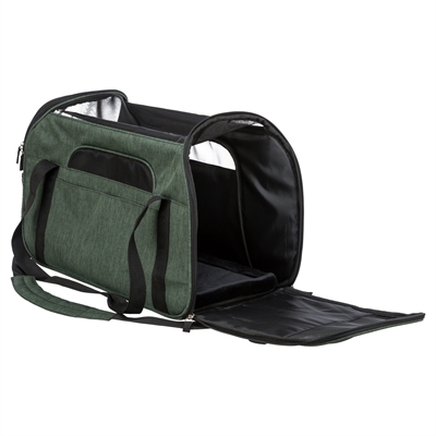 TRIXIE Hondentas Madison Olijfgroen 50×25×18 cm – Draagtas voor Honden