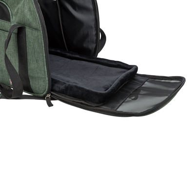 TRIXIE Hondentas Madison Olijfgroen 50×25×18 cm – Draagtas voor Honden