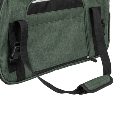 TRIXIE Hondentas Madison Olijfgroen 50×25×18 cm – Draagtas voor Honden