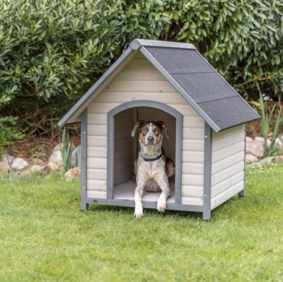 TRIXIE Hondenhok Natura Grijs 96×112×105 cm – Buitenverblijf