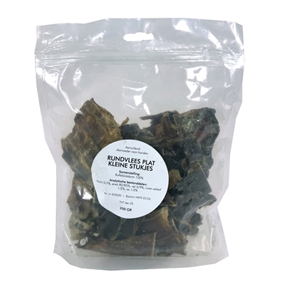 PETSNACK hondensnack plat kleine stukjes 200 g – 100% rundvlees