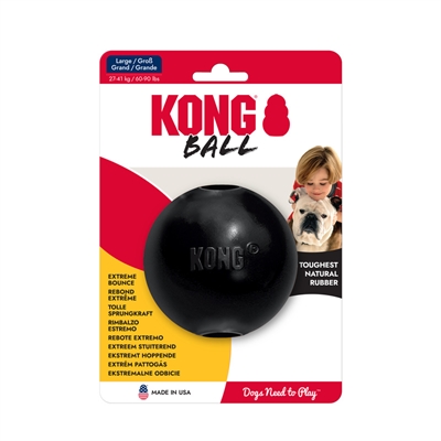 KONG hondenbal KONG EXTREME BAL MET GAT Ø 9 cm – zwart