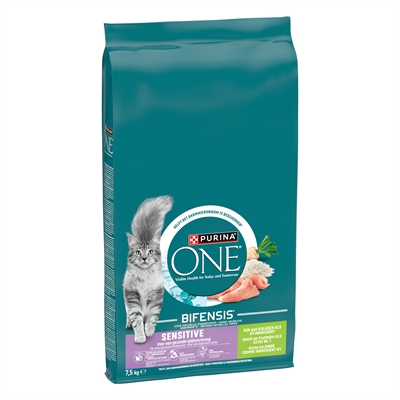 ONE Purina ONE Sensitive Kalkoen/Rijst 7,5 KG – Kattenvoeding