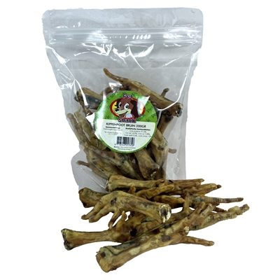 PETSNACK Kippenpoot Geroosterd 200 gr – Bruin