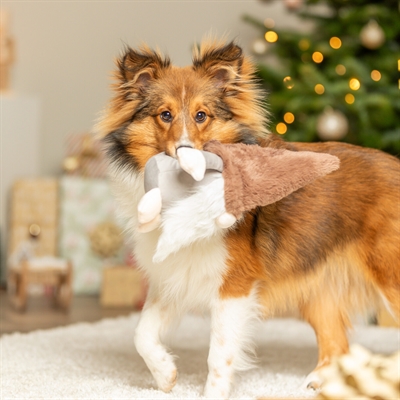 TRIXIE hondenspeeltje Kerstkabouter 30 cm – pluche met geluid