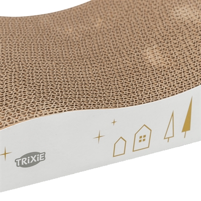 TRIXIE krabplank karton Xmas Kerst 43,5×20×8 cm – wit/goud