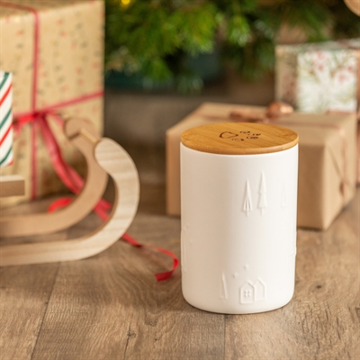 TRIXIE Snackpot keramiek Kerst 13×13×19 cm – wit