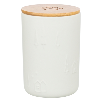 TRIXIE Snackpot keramiek Kerst 13×13×19 cm – wit