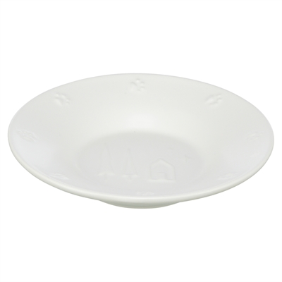 TRIXIE kattenvoerbak Xmas keramiek 16 cm 200 ml – wit