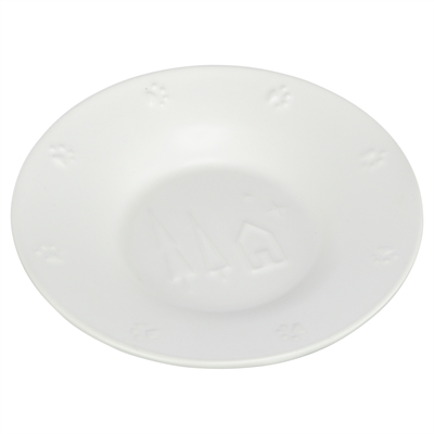 TRIXIE kattenvoerbak Xmas keramiek 16 cm 200 ml – wit