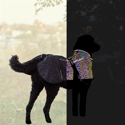 TRIXIE Hondenjas Limoux Reflect Volledig reflecterend, licht gewatteerd - Zwart/Grijs - 62 cm