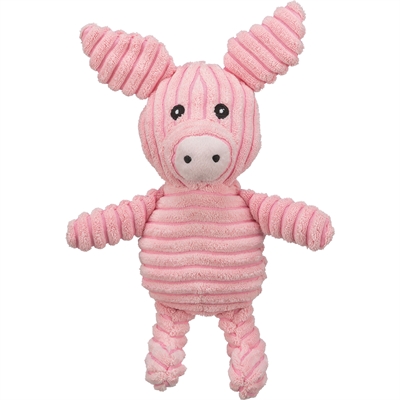 TRIXIE hondenknuffel Biggetje ribpluche 27 cm – roze