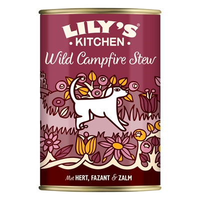 LILY'S KITCHEN Natvoer voor honden Wild Campfire Stew graanvrij 6x400g
