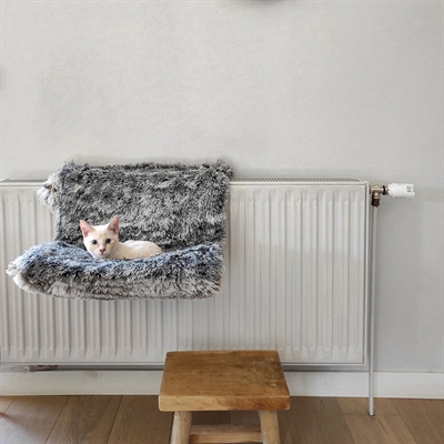 CROCI Radiatorhangmat voor katten Gemeleerd zwart 47×30×25 cm