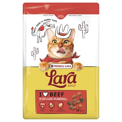 LARA kattenvoer Adult Rund 1,9 kg – compleet brokjes, hoog eiwit