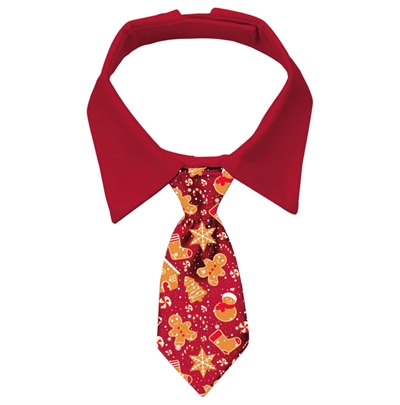 PLENTY GIFTS hondenstropdas Kerst Koekjes 50-58 cm - rood