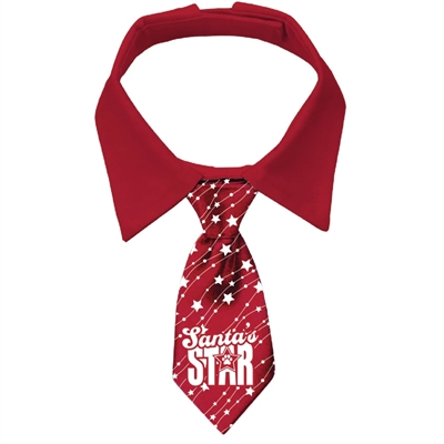 PLENTY GIFTS hondenstropdas Kerst Santa's Star 59-71 cm – rood