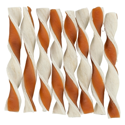 TRIXIE Kauwsnack Spiral Rund met Kip 12 cm – 200 st