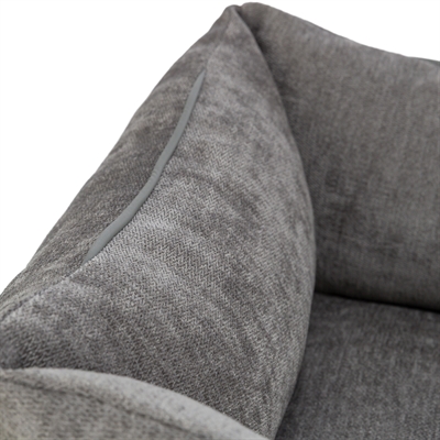 TRIXIE Hondenmand Lennox Hoekig - Orthopedisch met visco-elastisch schuim | Grijs - 80x60 cm