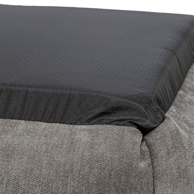 TRIXIE Hondenmand Lennox Orthopedisch visco-elastisch schuim | Chenille - Grijs - 100x70 cm