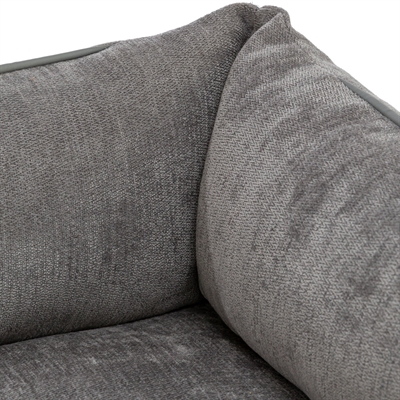 TRIXIE Hondenmand Lennox Orthopedisch visco-elastisch schuim | Chenille - Grijs - 100x70 cm