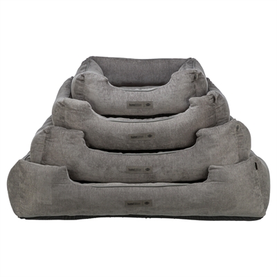 TRIXIE Hondenmand Lennox Orthopedisch visco-elastisch schuim | Chenille - Grijs - 100x70 cm