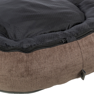 TRIXIE Hondenmand Lennox Orthopedisch met memory-effect & stevige rand - Bruin - 60x60 cm