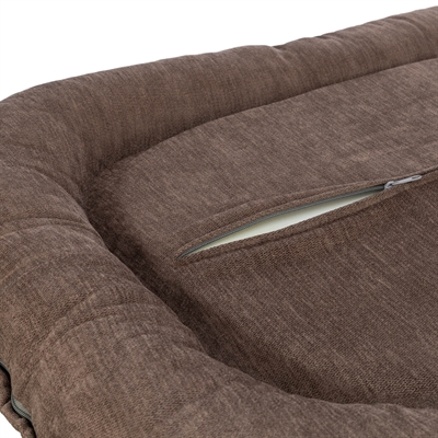 TRIXIE Hondenkussen Lennox - orthopedisch met visco-elastisch (memory) schuim - bruin - 110x85 cm