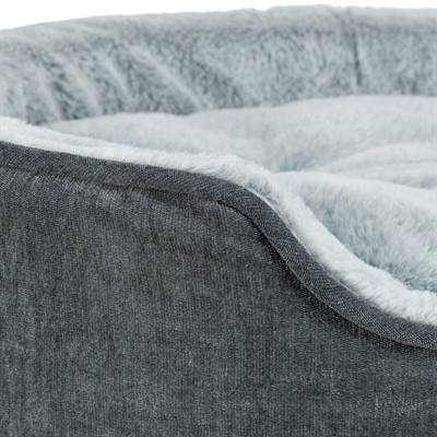 TRIXIE hondenmand Lino Soft ovaal 60×45 cm – grijs/lichtgrijs