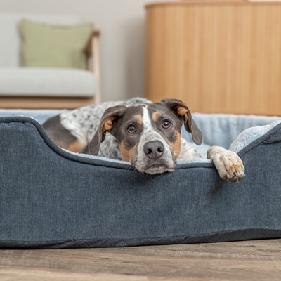 TRIXIE Hondenmand Lino Soft Orthopedisch visco-elastisch schuim - Grijs/lichtgrijs - 110x92 cm
