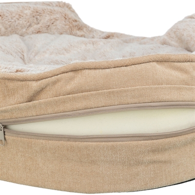 TRIXIE Hondenmand Lino Soft Ovaal 60×45 cm – Beige/Crème