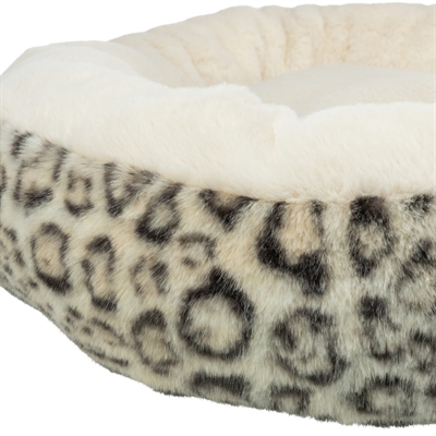TRIXIE hondenmand Leo Soft rond 50 cm – crème/panterprint