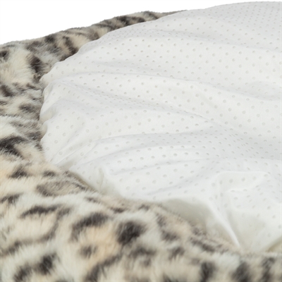 TRIXIE hondenmand Leo Soft rond 50 cm – crème/panterprint