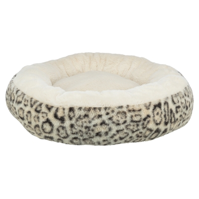 TRIXIE hondenmand Leo Soft rond 50 cm – crème/panterprint