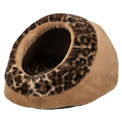 TRIXIE Kattenmand Iglo Leo 35×41×26 cm – pluche panterprint