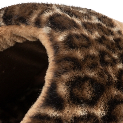 TRIXIE Kattenmand Iglo Leo 35×41×26 cm – pluche panterprint