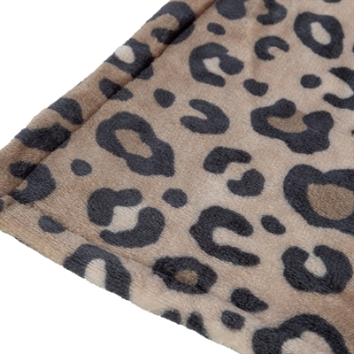 <span id="brand" data="trixie"/> hondendeken Leo Soft pluche 70×50 cm – bruin/panterprint