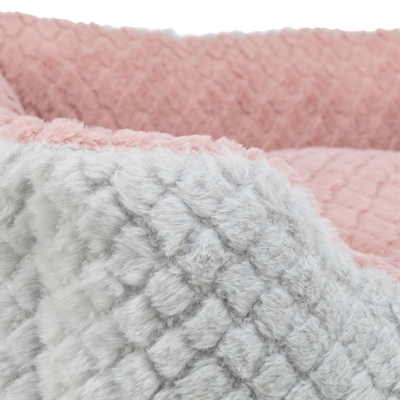 <span id="brand" data="trixie"/> Hondenmand Kaline Mio Hoekig 50×40 cm – Grijs/Oudroze