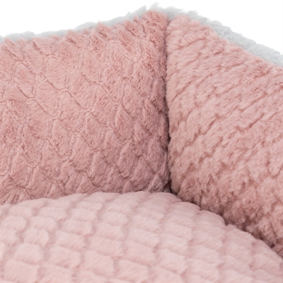 <span id="brand" data="trixie"/> Hondenmand Kaline Mio Hoekig 50×40 cm – Grijs/Oudroze