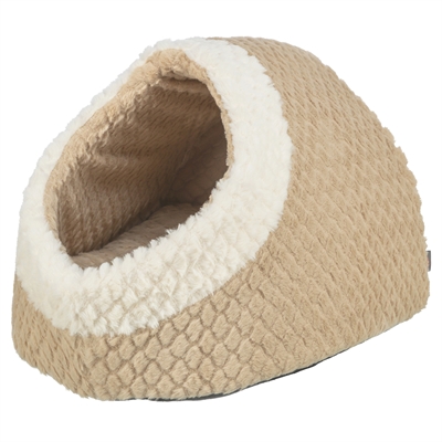 <span id="brand" data="trixie"/> Kattenmand Iglo Kaline Mio 35×41×26 cm – lichtbruin/crème