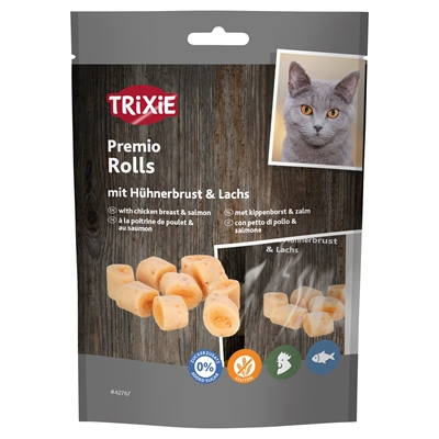 TRIXIE kattensnack Premio Rolls kip & zalm 50 g