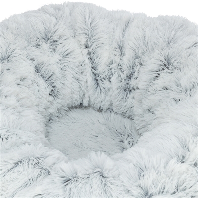 TRIXIE katten speeltunnel Harvey pluche 160×25 cm – wit/grijs