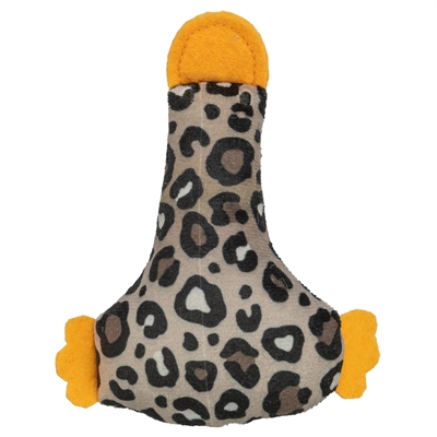 <span id="brand" data="trixie"/> kattenspeeltje eend pluche panterprint 12 cm – kattenkruid