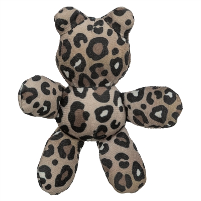 <span id="brand" data="trixie"/> Kattenspeeltje Beer Pluche Panterprint 12 cm – kattenkruid