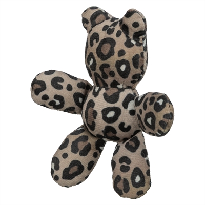 <span id="brand" data="trixie"/> Kattenspeeltje Beer Pluche Panterprint 12 cm – kattenkruid