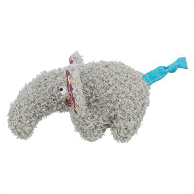 TRIXIE Kattenspeeltje Olifant pluche met kattenkruid 15 cm – grijs