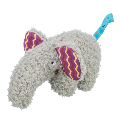TRIXIE Kattenspeeltje Olifant pluche met kattenkruid 15 cm – grijs