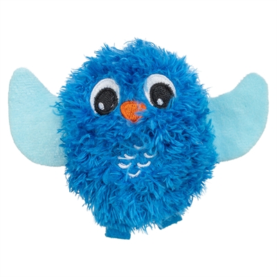 TRIXIE kattenspeeltje Uil pluche met catnip 9 cm – blauw